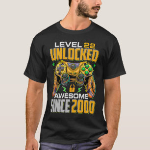 Stufe 22 Phantastisch seit 2000 22. Geburtstag T-Shirt