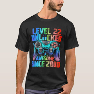Stufe 22 Phantastisch seit 2000 22. Geburtstag T-Shirt