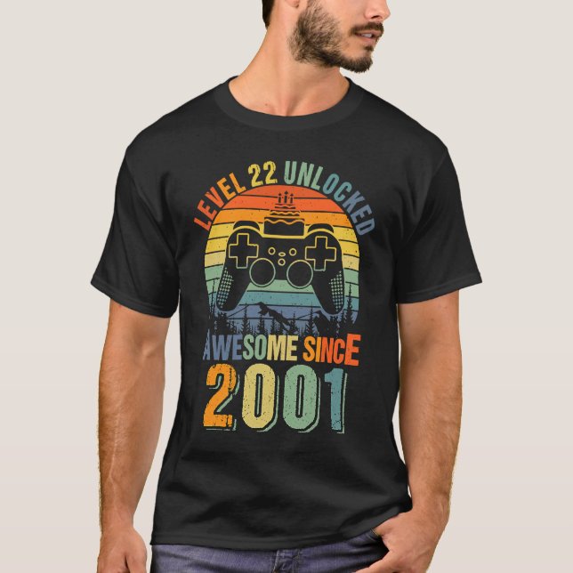 Stufe 22 Unverschlossener Sonniger 22. Geburtstag  T-Shirt (Vorderseite)