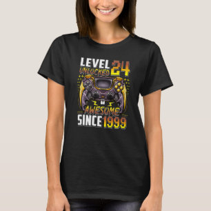Stufe 24 Phantastisch seit 1999 24. Geburtstag T-Shirt
