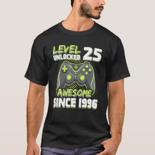 Stufe 25 Phantastisch seit 1996 Gamer 25. T-Shirt
