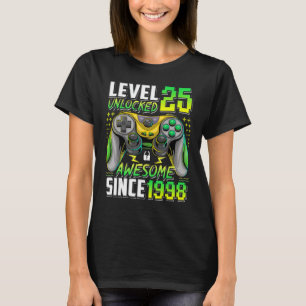 Stufe 25 Phantastisch seit 1998 25. Geburtstag T-Shirt