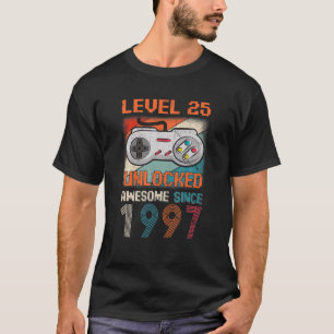 Stufe 25 Unverschlossen Geburtstag 25 Jahre alt Ph T-Shirt