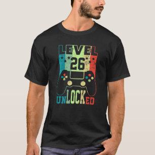 Stufe 26 Ungesperrtes Shirt Funny Video Gamer 26.