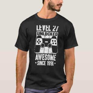 Stufe 27 Phantastisch seit 1996 Videospiel Bi T-Shirt