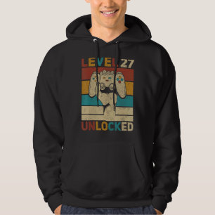 Stufe 27 Unverschlossener 27. Geburtstag 27 Jahre Hoodie