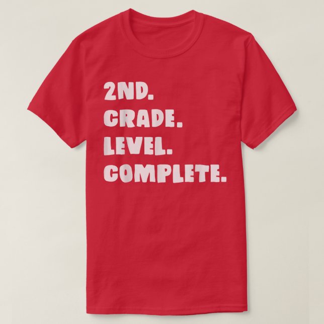 Stufe 2 Abschluss Uni Schulstufe T-Shirt (Design vorne)