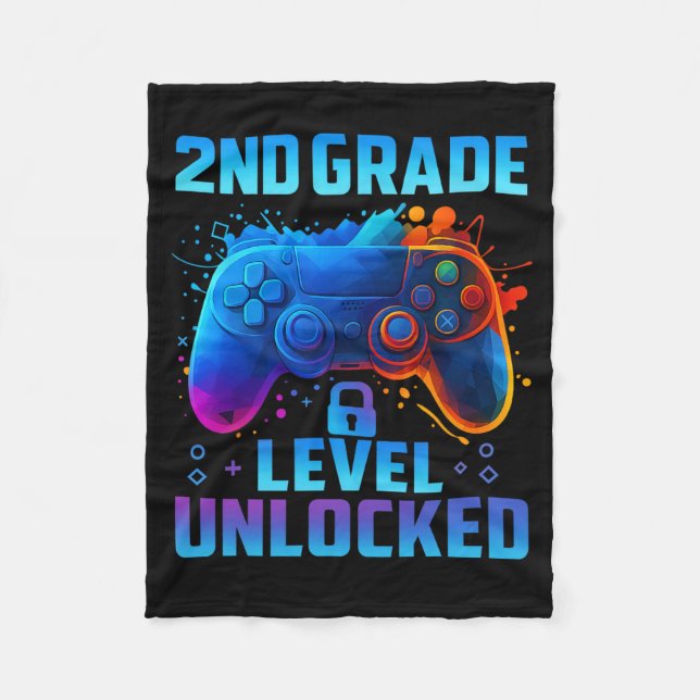 Stufe 2 - Game Level Up Ck to First Day School Gr Fleecedecke (Vorderseite)
