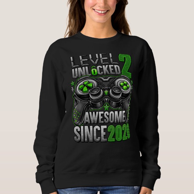 Stufe 2 Phantastisch seit 2020 2. Geburtstag Sweatshirt (Vorderseite)