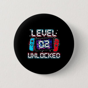 Stufe 2 Unverriegelter Gamer 2. Geburtstagsgeschen Button