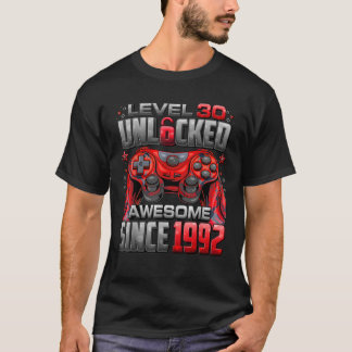 Stufe 30 Phantastisch seit 1992 30. Geburtstag T-Shirt