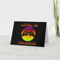 Stufe 30 Unverriegeltes 30. Video Gamer Geburtstag