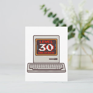 Stufe 30 Unverschlossen Feiertagskarte