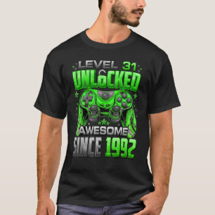 Stufe 31 Phantastisch seit 1992 31. Geburtstag T-Shirt