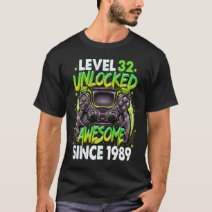 Stufe 32 Phantastisch seit 1989 32. Geburtstag T-Shirt