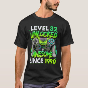 Stufe 32 Phantastisch seit 1990 32 Geburtstag T-Shirt