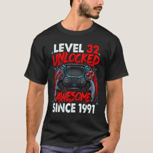 Stufe 32 Phantastisch seit 1991 32. Geburtstag T-Shirt