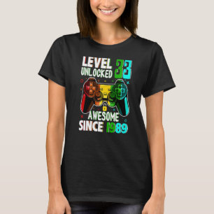 Stufe 33 Phantastisch seit 1989 33. Geburtstag T-Shirt