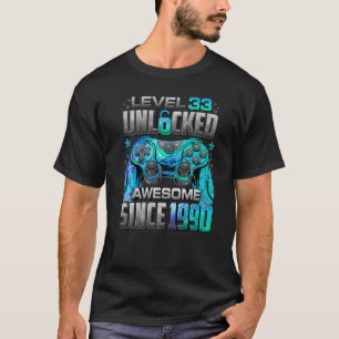 Stufe 33 Phantastisch seit 1990 33. Geburtstag T-Shirt