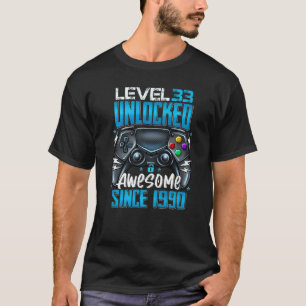 Stufe 33 Phantastisch seit 1990 33. Geburtstag T-Shirt