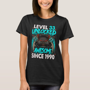 Stufe 33 Phantastisch seit 1990 33. Geburtstag T-Shirt