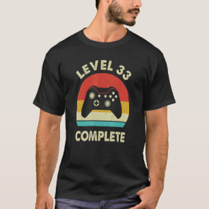 Stufe 33 Vollständiges 33-jähriges Hochzeitstag fü T-Shirt