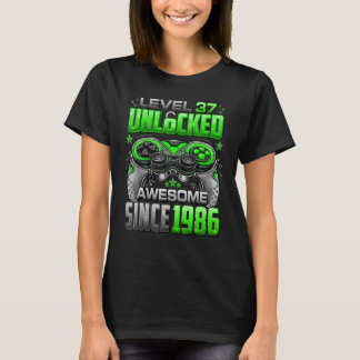 Stufe 37 Phantastisch seit 1986 37. Geburtstag T-Shirt