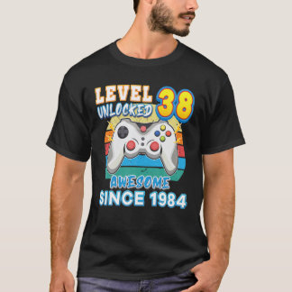Stufe 38 Phantastisch seit 1984 glücklich 38. T-Shirt