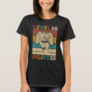Stufe 38 Unverschlossener 38. Geburtstag 38 Jahre T-Shirt