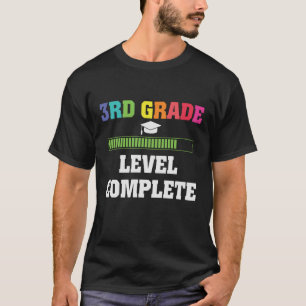 Stufe 3 Abschluss Kinder zurück zum SchulGamer T-Shirt