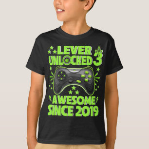 Stufe 3 Entsperrtes Phantastisches Videospiel 2019 T-Shirt
