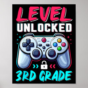 Stufe 3. Klasse freigeschaltet Zurück zur Schule T Poster