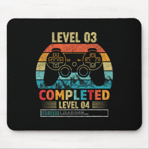 Stufe 3 Vollständige Stufe 4 Laden 3. Geburtstagss Mousepad