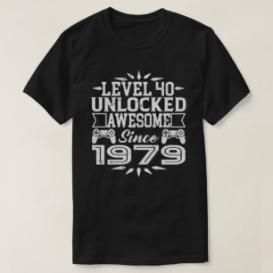 Stufe 40 Phantastisch seit 1979 40. Geburtstag T-Shirt