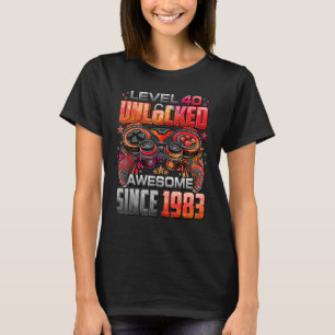 Stufe 40 Phantastisch seit 1983 40. Geburtstag T-Shirt