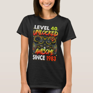 Stufe 40 Phantastisch seit 1983 40. Geburtstag T-Shirt
