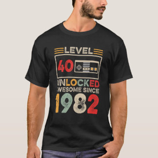 Stufe 40 Unverschlossen 40. Geburtstag Phantastisc T-Shirt