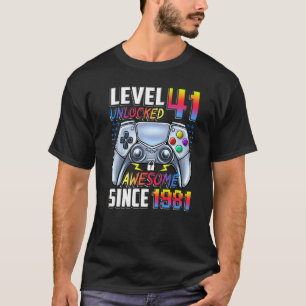 Stufe 41 Phantastisch seit 1981 41. Geburtstag T-Shirt