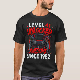 Stufe 41 Phantastisch seit 1982 41. Geburtstag T-Shirt