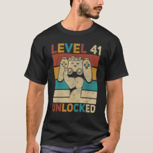 Stufe 41 Unverschlossener 41. Geburtstag 41 Jahre T-Shirt