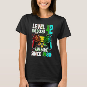 Stufe 42 Phantastisch seit 1980 42. Geburtstag T-Shirt
