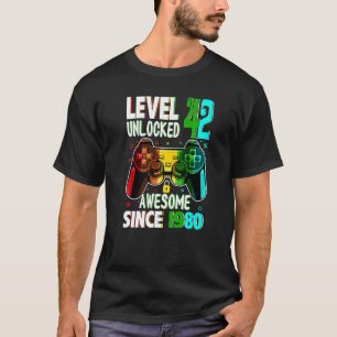 Stufe 42 Phantastisch seit 1980 42. Geburtstag T-Shirt