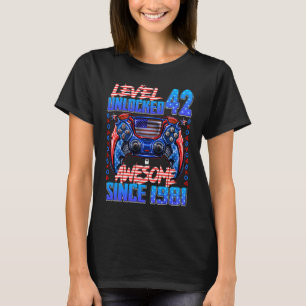 Stufe 42 Phantastisch seit 1981 42. Geburtstag T-Shirt
