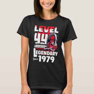 Stufe 44 Jahre unverschlossen Seit 1979 44. Gamer T-Shirt