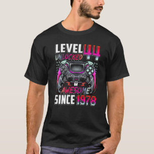 Stufe 44 Phantastisch seit 1978 44. Geburtstag T-Shirt
