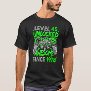 Stufe 45 Phantastisch seit 1978 45. Geburtstag T-Shirt
