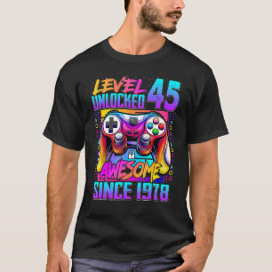 Stufe 45 Phantastisch seit 1978 45. Geburtstag T-Shirt