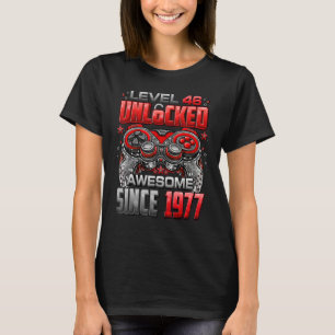 Stufe 46 Phantastisch seit 1977 46. Geburtstag T-Shirt
