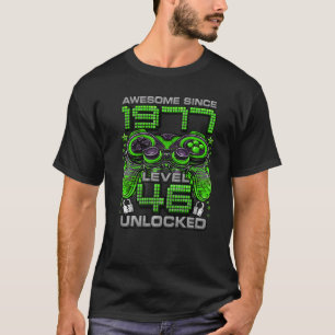 Stufe 46 Phantastisch seit 1977 46. Geburtstag T-Shirt