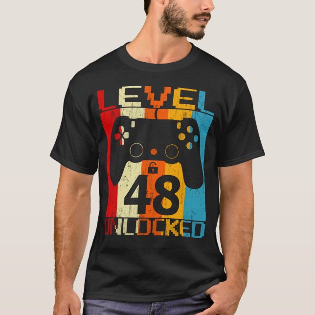 Stufe 48 entsperrt T-Shirt (Vorderseite)
